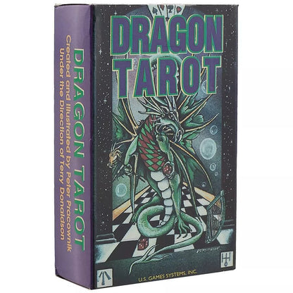 Обложка книги "Peter Pracownik: Таро Аввалон, Dragon Tarot Таро Дракона (карты+инструкция на англ. яз.) (коробка) (ПИ)"