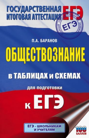 Обложка книги "Петр Баранов: ЕГЭ Обществознание в таблицах и схемах. 10-11 классы. Справочное пособие"