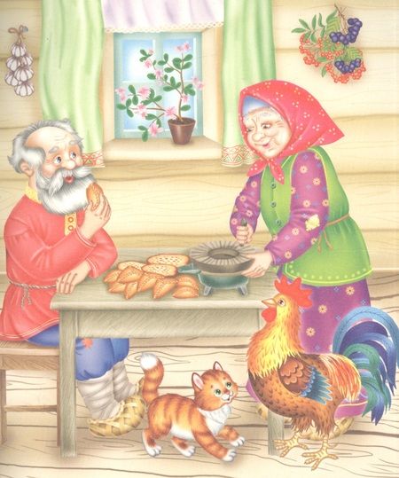 Фотография книги "Петух и жерновки. Русская народная сказка в обработке А.Н. Толстого"