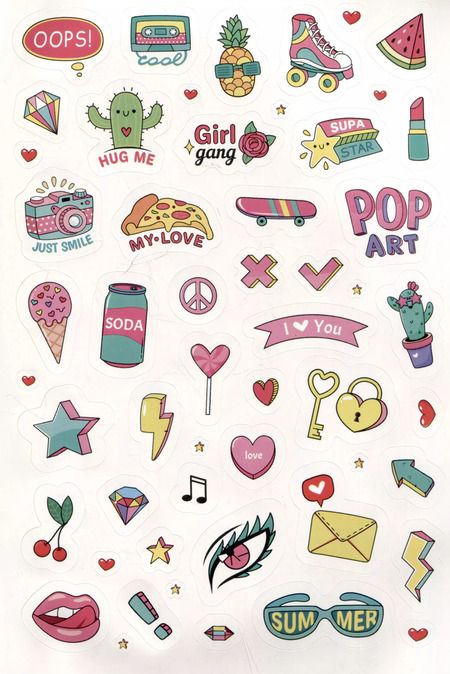 Фотография книги "Pink Power Stickers. Более 555 наклеек для сильных духом девчонок!"