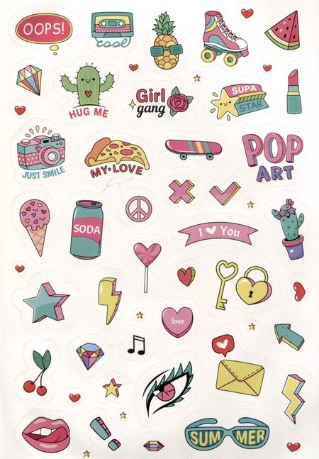 Фотография книги "Pink Power Stickers. Более 555 наклеек для сильных духом девчонок!"