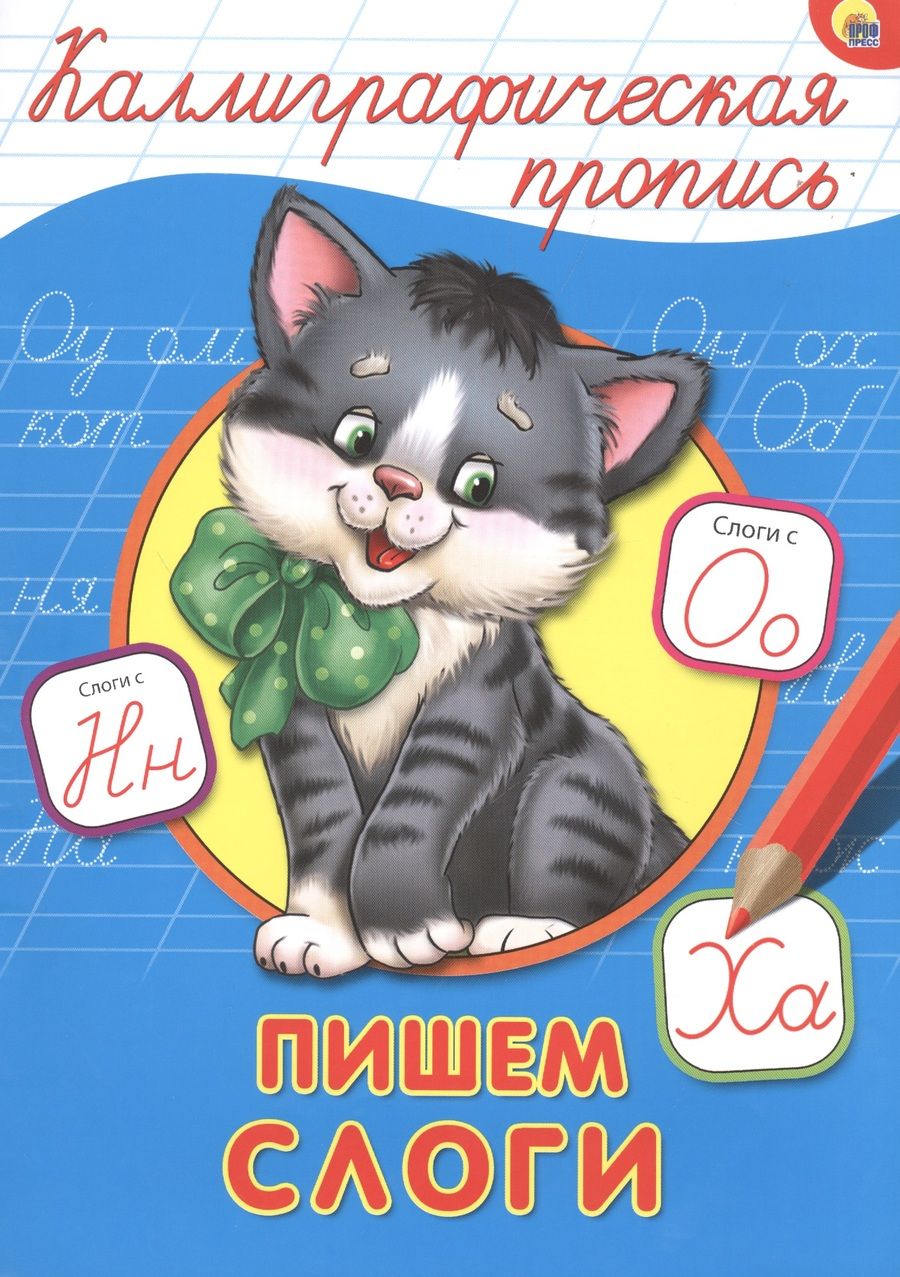 Обложка книги "Пишем слоги"