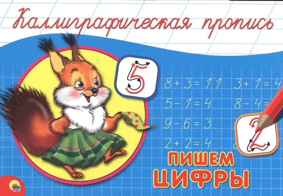 Обложка книги "Пишем цифры"