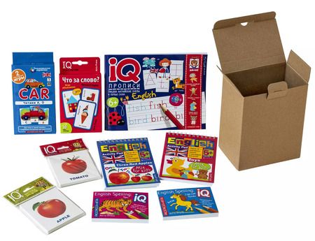 Фотография книги "Посылка. Мини-комплект IQ-игр для изучения английского языка. Уровень 1. Для детей от 4 до 7 лет"