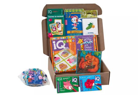 Фотография книги "Посылка От Деда Мороза. Для детей от 3 до 4 лет. Базовый комплект IQ-игр для волшебного праздника"