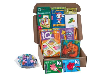 Фотография книги "Посылка От Деда Мороза. Для детей от 3 до 4 лет. Базовый комплект IQ-игр для волшебного праздника"