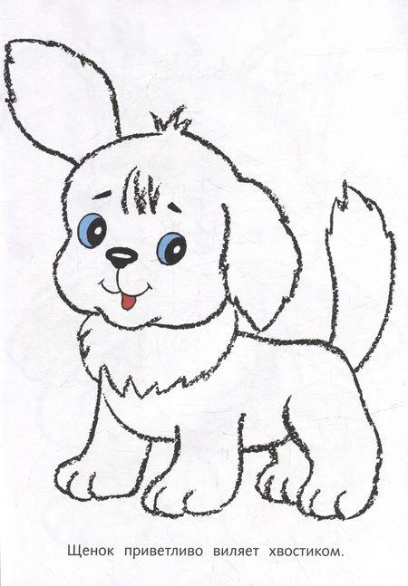 Фотография книги "Посмотри и раскрась. Для самых маленьких. Щенок"
