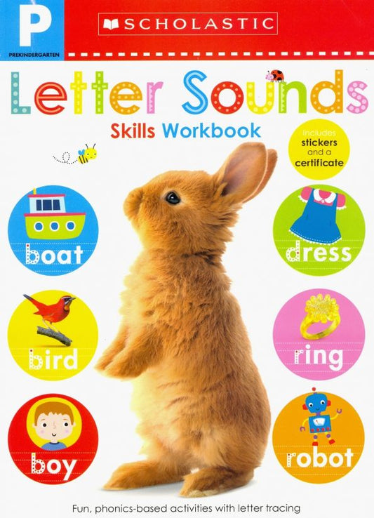 Обложка книги "Pre-K Skills Workbook. Letter Sounds"