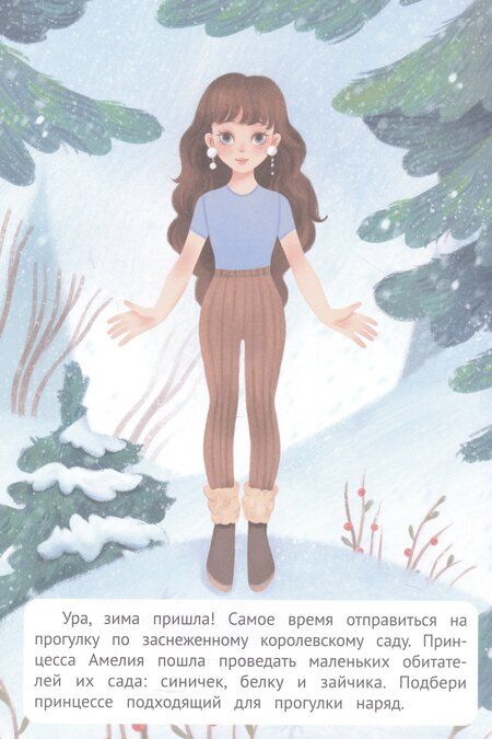 Фотография книги "Принцессы зимой: книжка с наклейками"