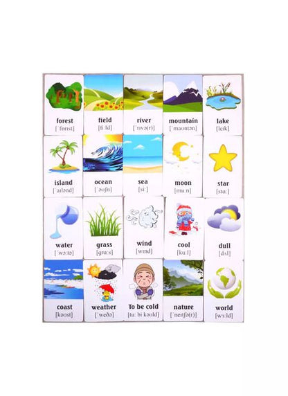 Фотография книги "Учим английские слова. Развивающие карточки "Nature and Weather / Природа и погода""