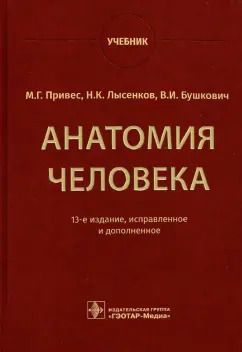 Обложка книги "Привес, Лысенков, Бушков: Анатомия человека. Учебник"