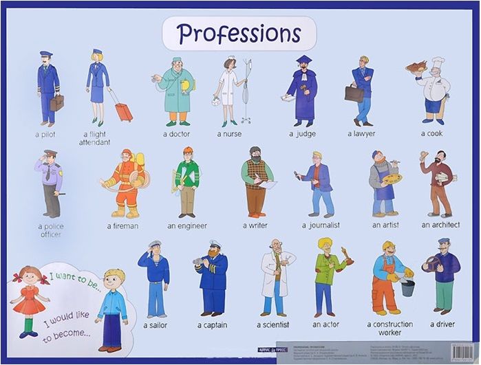 Обложка книги "Профессии. Professions. Наглядное пособие на англ.яз."