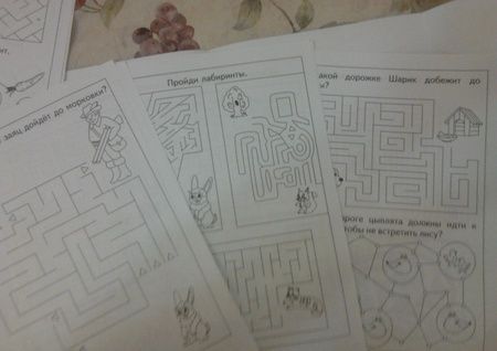 Фотография книги "Пройди лабиринты Задания на зрит. Восприят. и мелкую моторику рук (4-5л.) (мПапкаДошк) (папка)"