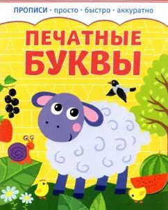 Обложка книги "Прописи. Печатные буквы"