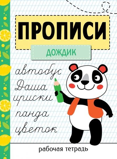 Обложка книги "Прописи. Рабочая тетрадь. Дождик"