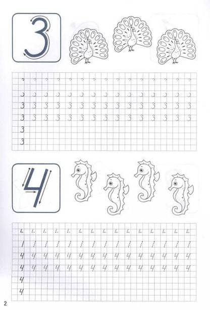 Фотография книги "ПРОПИСИ ДЛЯ ХОРОШЕГО ПОЧЕРКА. ЦИФРЫ И БУКВЫ"