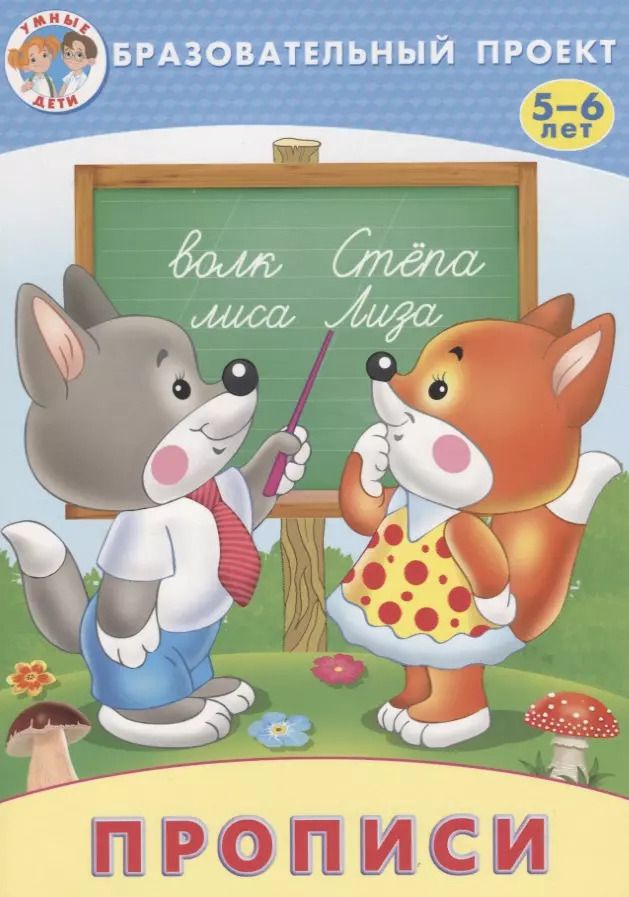 Обложка книги "Прописи (мОбрПр5-6лет) (Умные дети) Курачицки"