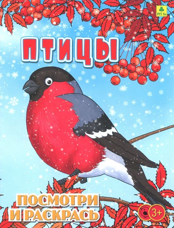Обложка книги "Птицы. Детская раскраска"