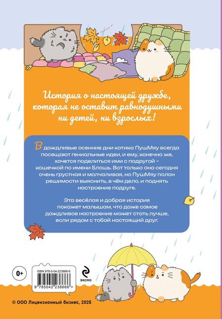 Фотография книги "ПушМяу. Книги для первого чтения. Дождливое настроение"