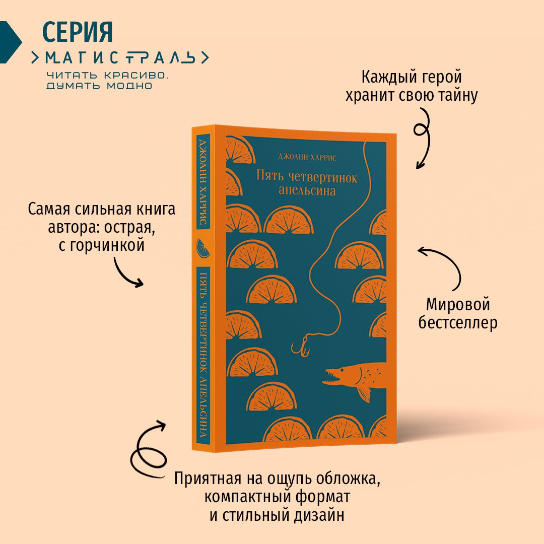 Фотография книги "Пять четвертинок апельсина"