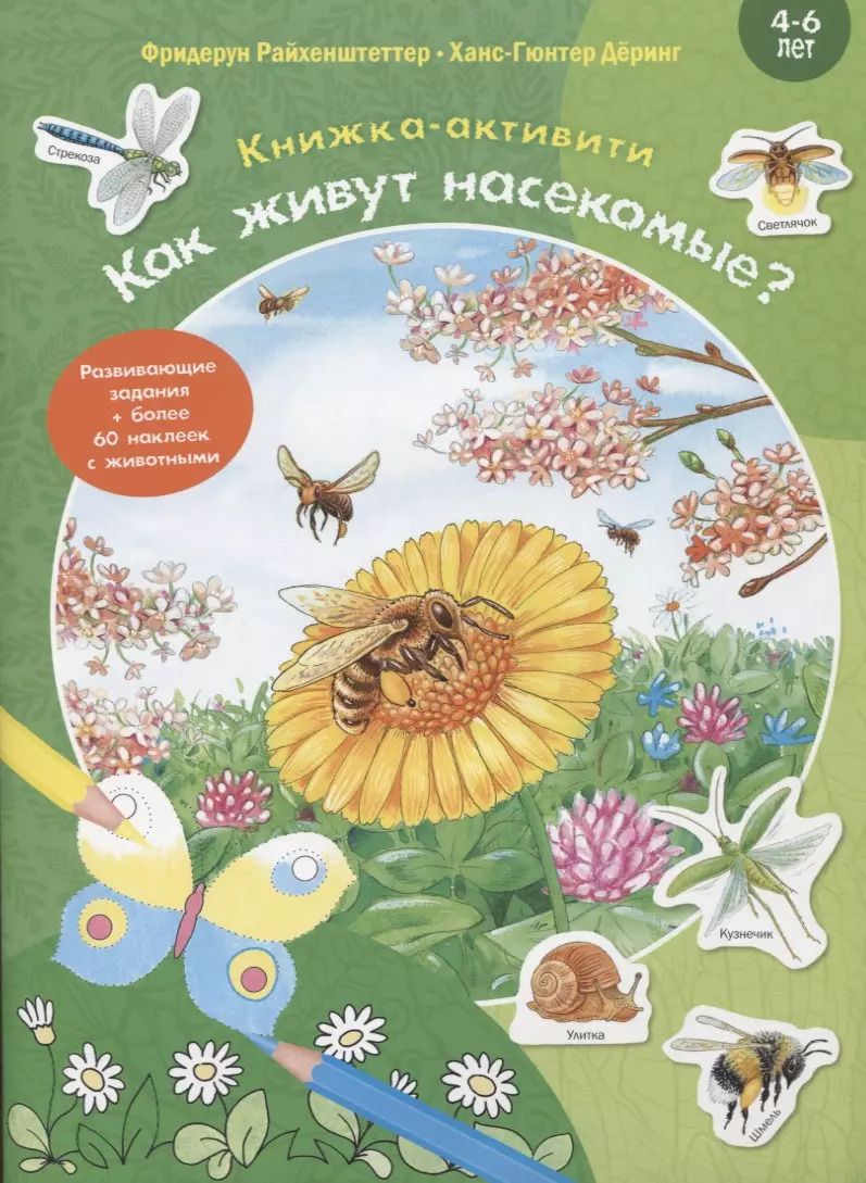Обложка книги "Райхенштеттер, Бойренмайстер: Как живут насекомые? Книжка-активити"