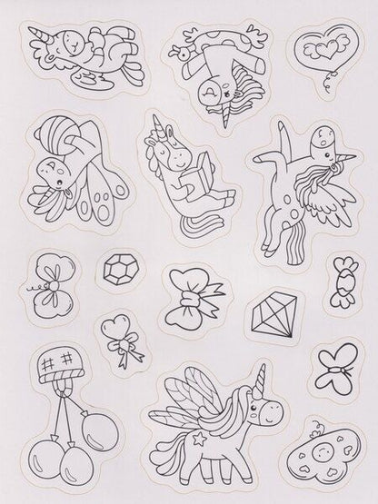 Фотография книги "Раскраска-стикербук. Для девочек"