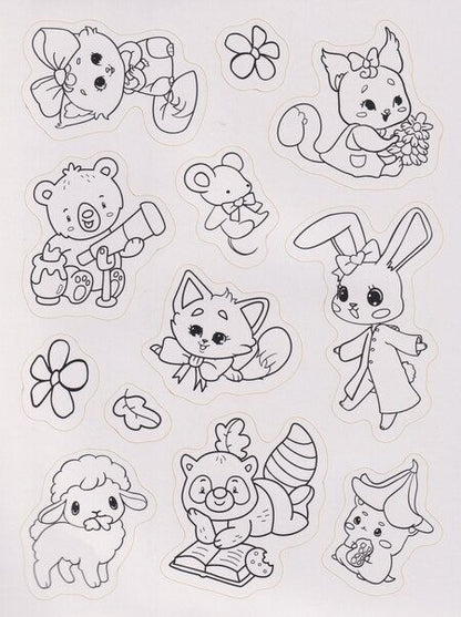 Фотография книги "Раскраска-стикербук. Котики и все, все, все"