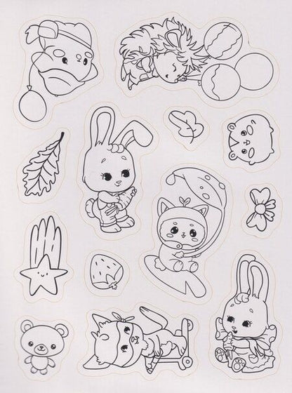 Фотография книги "Раскраска-стикербук. Котики и все, все, все"