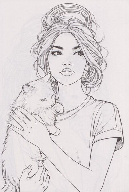 Фотография книги "Раскраска. Девушки. Girls & Cats"