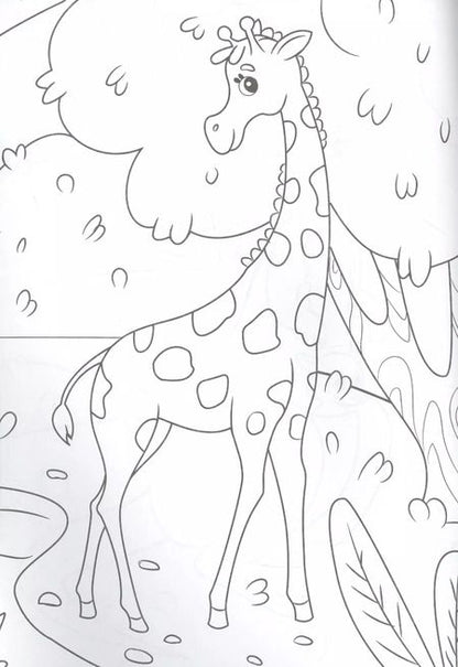 Фотография книги "РАСКРАСКА А4 эконом. КТО ЖИВЕТ В ЗООПАРКЕ?"