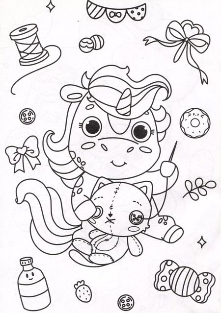 Фотография книги "РАСКРАСКА А4 эконом. МИР ЕДИНОРОГОВ"