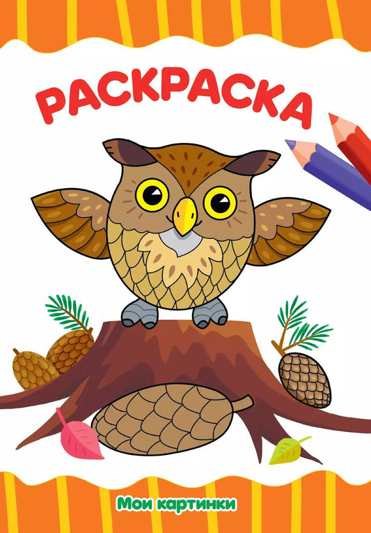 Обложка книги "РАСКРАСКА А4 эконом. МОИ КАРТИНКИ"