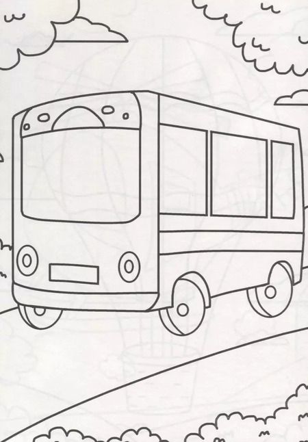 Фотография книги "РАСКРАСКА А4 эконом. ТРАНСПОРТ"