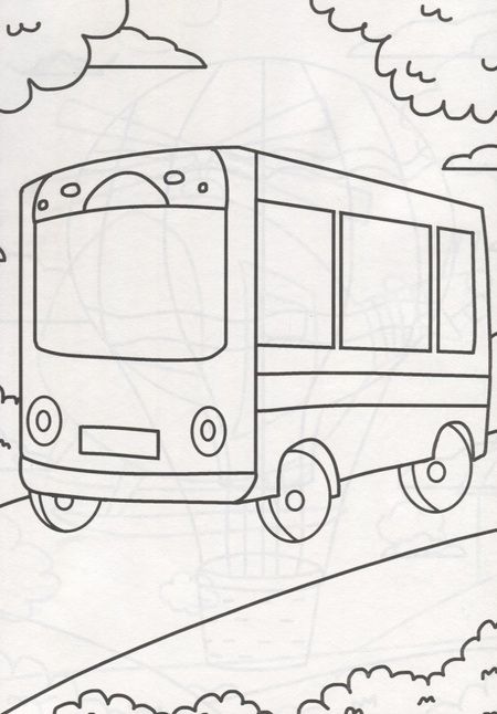 Фотография книги "РАСКРАСКА А4 эконом. ТРАНСПОРТ"