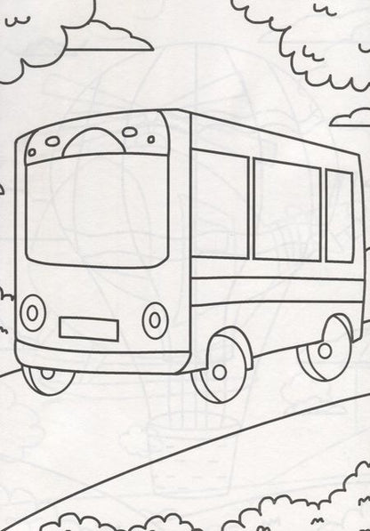 Фотография книги "РАСКРАСКА А4 эконом. ТРАНСПОРТ"