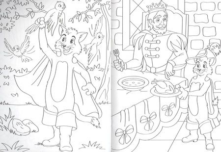 Фотография книги "РАСКРАСКА А5 эконом. КОТ В САПОГАХ"
