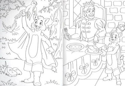 Фотография книги "РАСКРАСКА А5 эконом. КОТ В САПОГАХ"