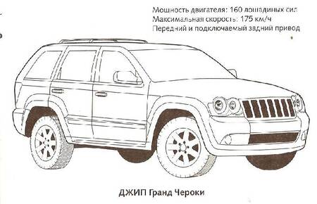 Фотография книги "Раскраска автомобили. Внедорожники"