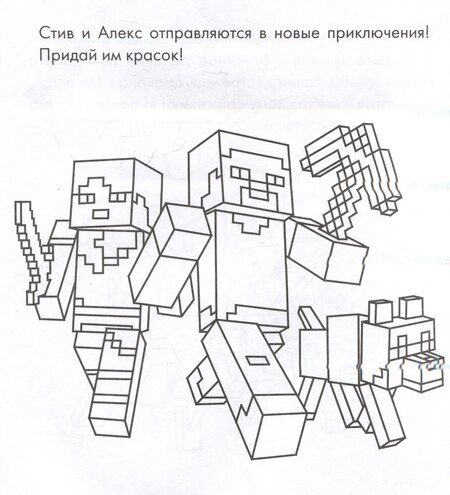 Фотография книги "Раскраска для детей "Майнкрафт""