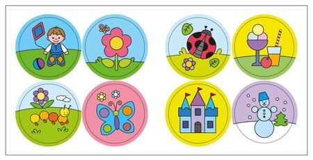 Фотография книги "Раскраска для малышей с наклейками. На прогулке"