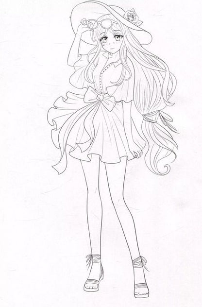 Фотография книги "РАСКРАСКА Fashion Аниме. Girl style"