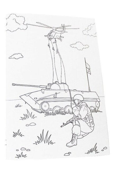 Фотография книги "Раскраска с солдатиком. Военная техника"
