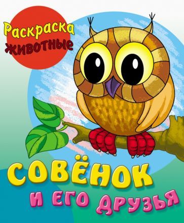 Обложка книги "Раскраска Совенок и его друзья"