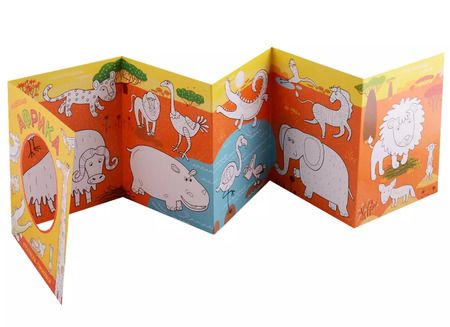 Фотография книги "Раскраски-гармошки. Чудесная Африка"