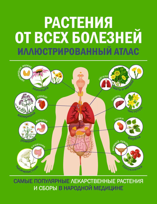 Обложка книги "Растения от всех болезней. Иллюстрированный атлас"