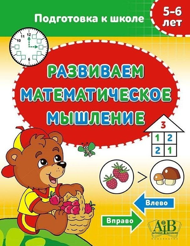 Обложка книги "Развиваем математическое мышление. 5-6 лет"