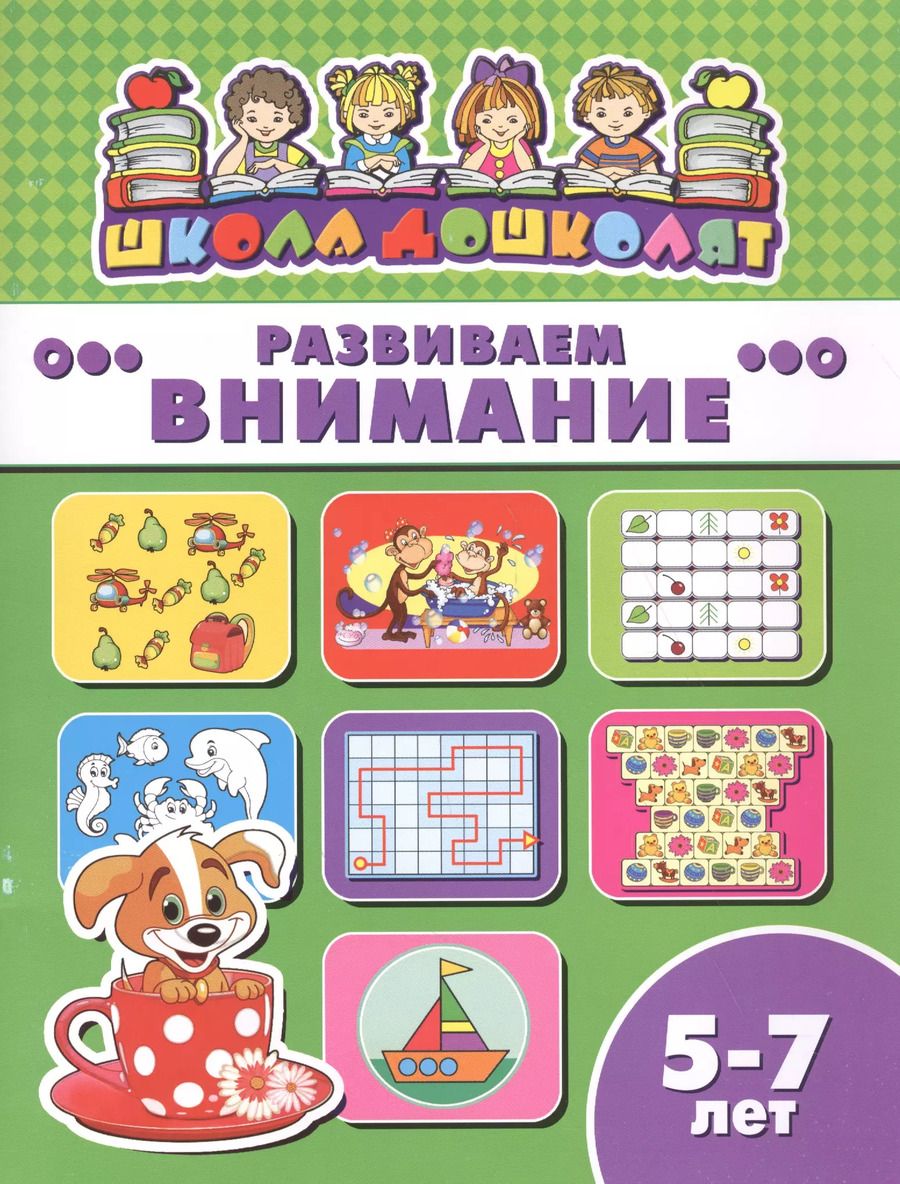 Обложка книги "Развиваем внимание (5-7 лет) (мШкДош)"