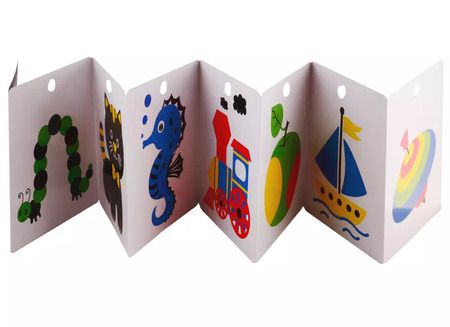 Фотография книги "Развиваем зрение от 0 до 6 месяцев. Книжка-раскладушка с картинками"