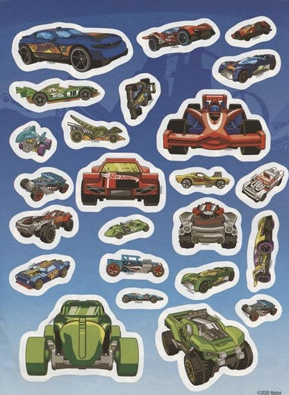 Фотография книги "Развивающая книжка с многоразовыми наклейками и постером № МНП 2002 "Hot Wheels""