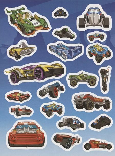 Фотография книги "Развивающая книжка с многоразовыми наклейками и постером № МНП 2002 "Hot Wheels""